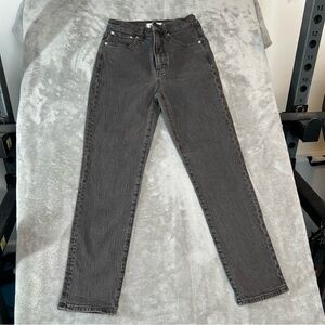 Madewell Women’s Jeans The Perfect  Vintage Lunar Wash Denim Color Black Size 24